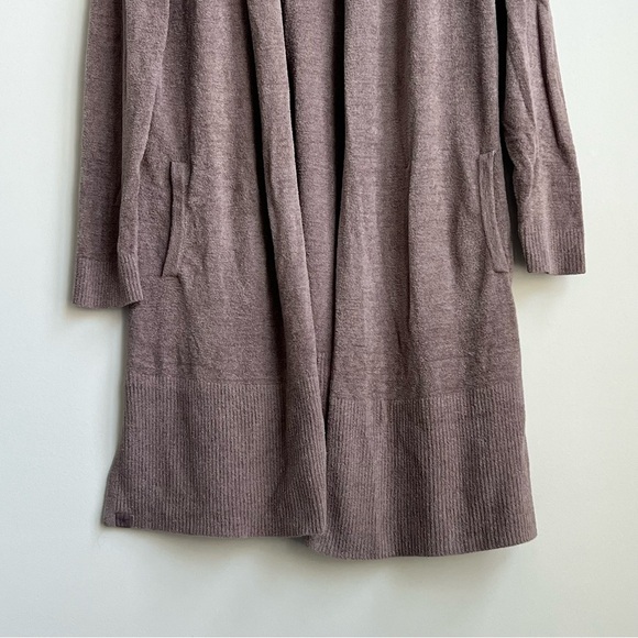 BAREFOOT DREAMS Cozychic Ultra Lite Open Front Longline Cardigan Small Ribbed - Picture 4 of 13